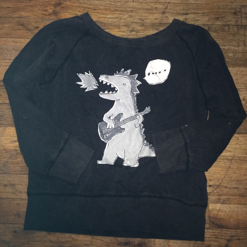 Forever 21 Dinosaur Graphic Sweater